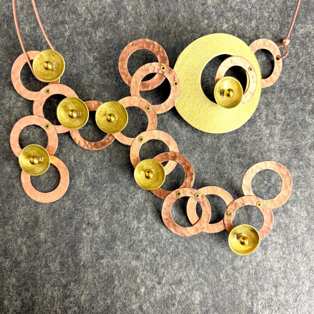 Chick Boss handmade wearable sculpture statement necklace - fair trade jewelry - Picture 4 of 11